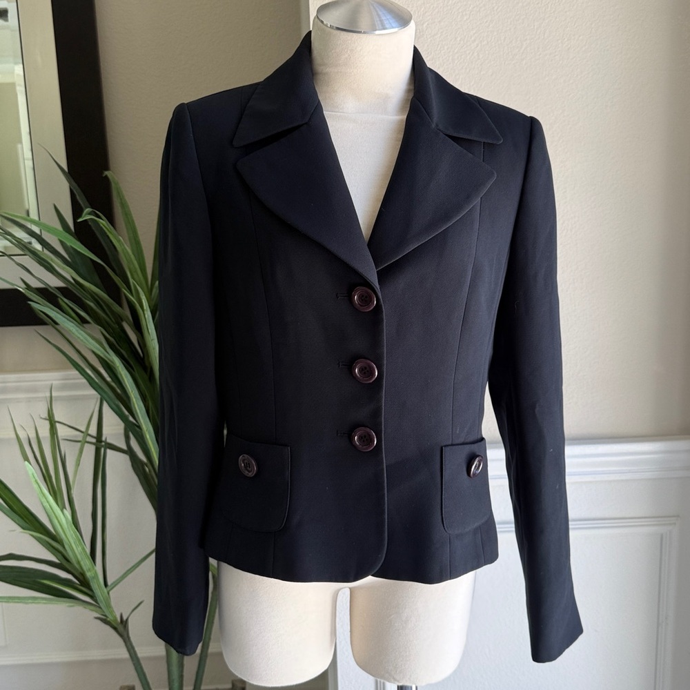Tahari Blazer Arthur S. Levine in Black Size 8